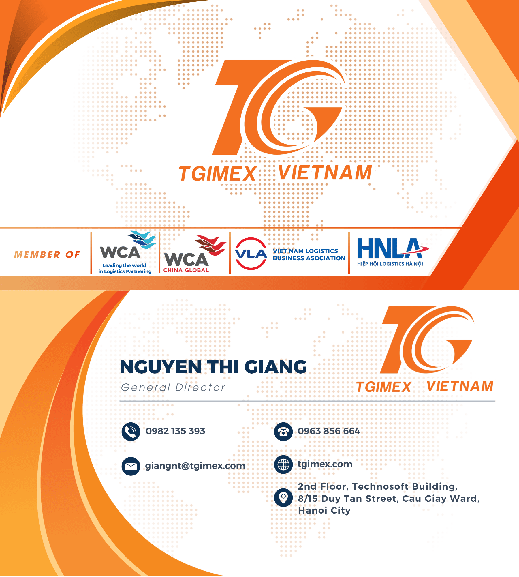Nguyen Thi Giang business card